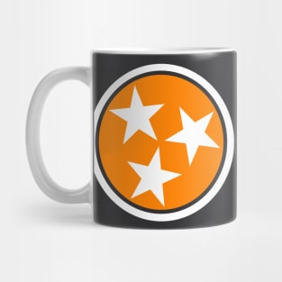 Tennessee Tri Star State Flag Orange Variant // Tennessee Pride // Born in Tennessee Mug